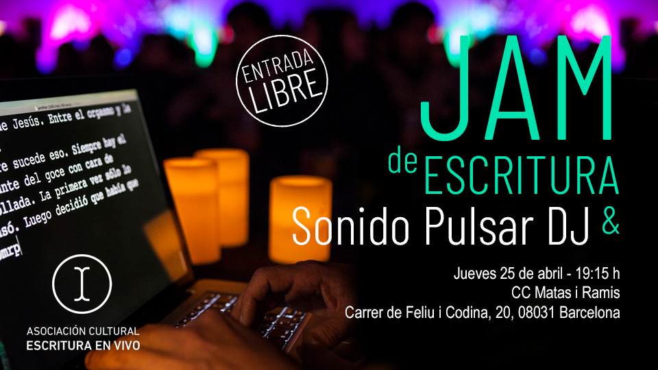 Jam de escritura y DJ en&nbsp;Horta